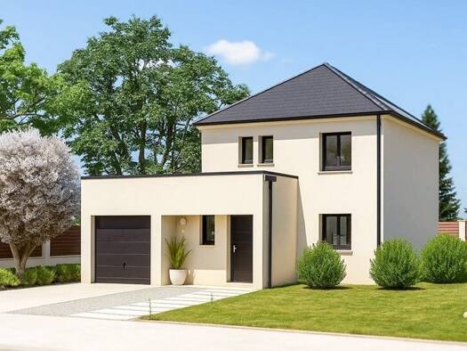 Terrain avec maison neuve à vendre 288 900 € 5 pièces 4 chambres 115 m² 400 m² de terrain Pasteur-Place Marx Dormoy-La Longueraie Vigneux-sur-Seine 91270