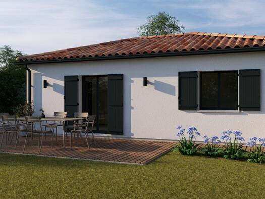 Terrain avec maison neuve à vendre 264 500 € 3 pièces 2 chambres 70 m² 600 m² de terrain Parentis-en-Born 40160