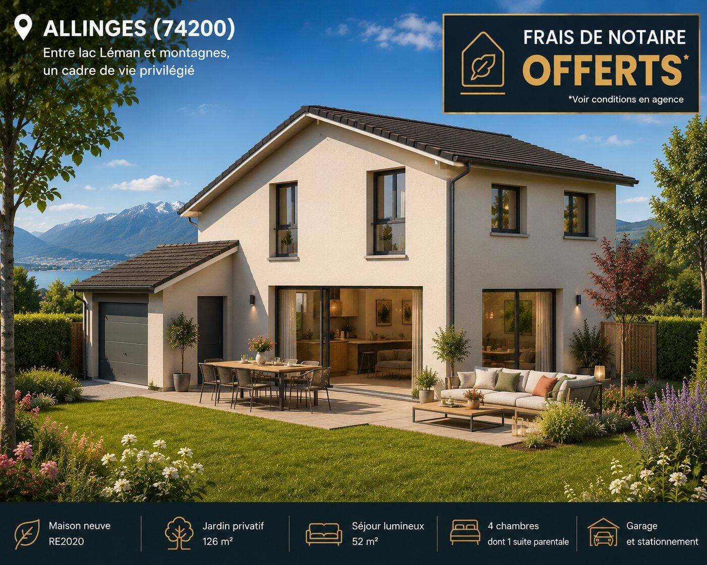 Maison 5 pièces 125 m² · à Allinges · 125 m² · 550 000 €
