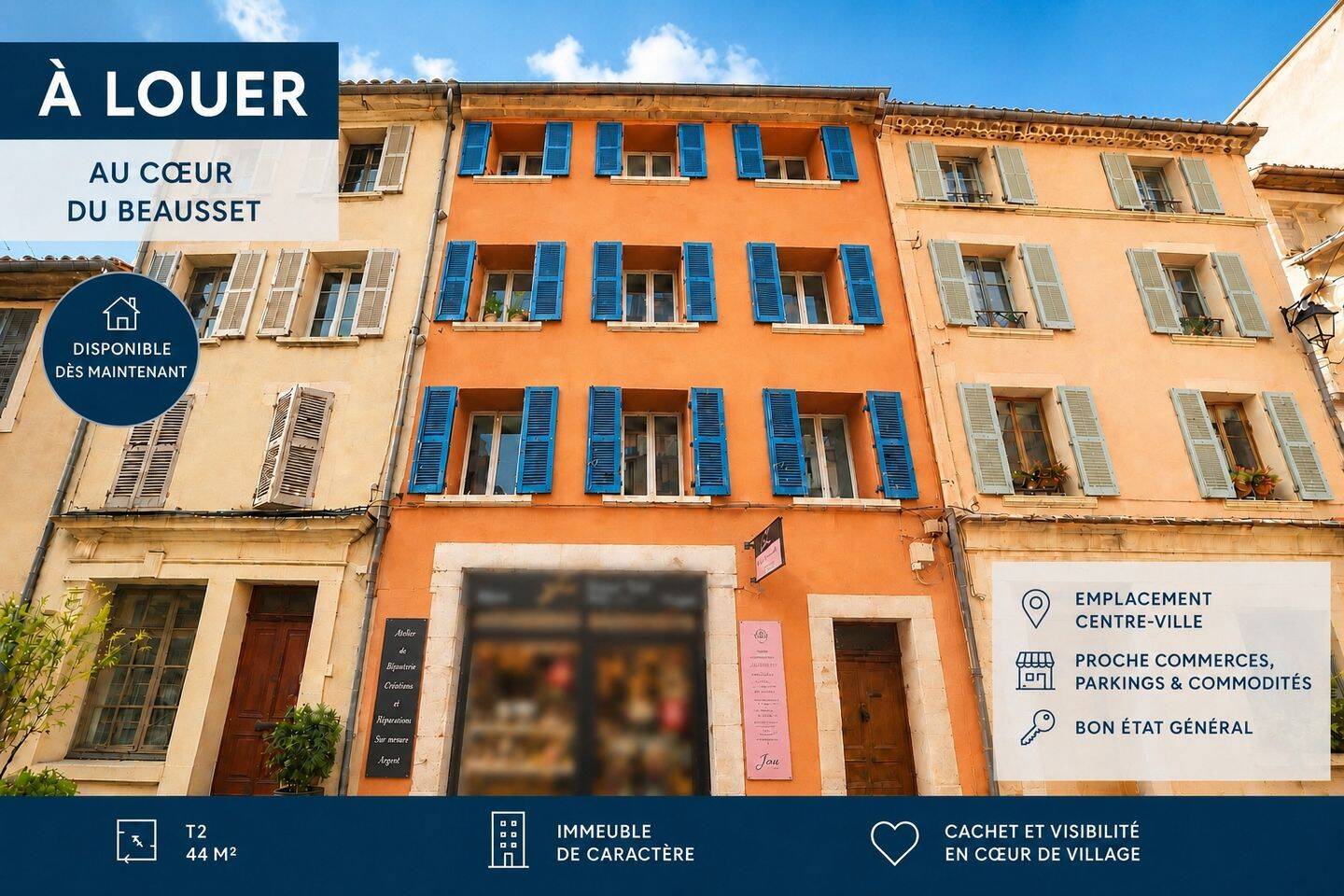 Appartement 2 pièces 44 m² · à Le Beausset · 44,2 m² · 715 €