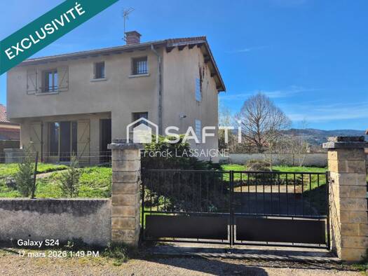 Maison à vendre 190 000 € 5 pièces 3 chambres 112 m² 535 m² de terrain Sud Ambert 63600