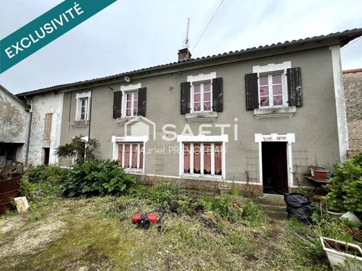 Maison à vendre 54 900 € 5 pièces 3 chambres 92 m² 555 m² de terrain Mairé-Levescault 79190