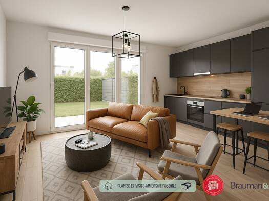 Appartement à vendre - neuf 187 000 € 2 pièces 1 chambre 60 m² RDC Caulnes 22350