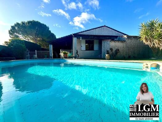 Maison de plain-pied à vendre 399 000 € 4 pièces 3 chambres 90 m² 521 m² de terrain Nord Nord Ouest Baillargues 34670