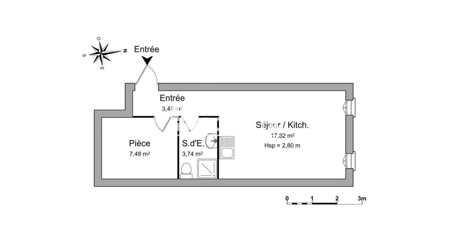 Appartement 1 pièce 33 m² · à Vallauris · 32,5 m² · 650 €