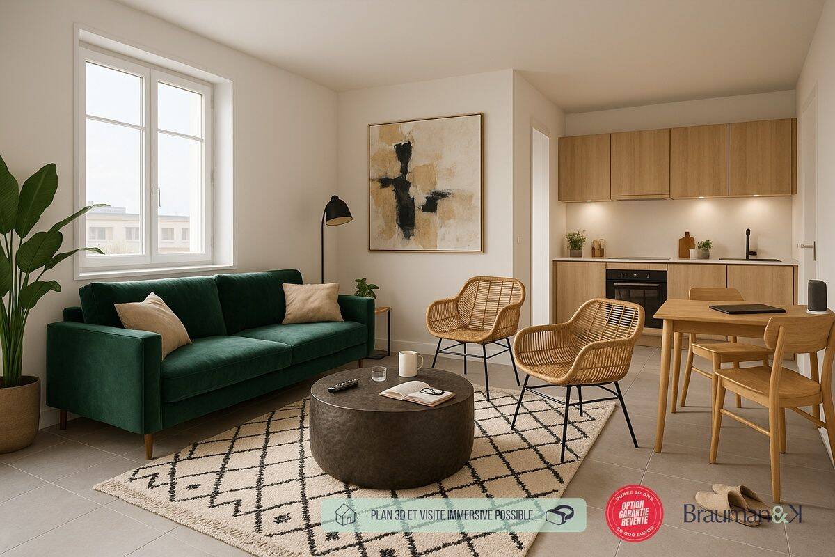 Appartement 1 pièce 20 m² · à La Roche-sur-Yon · 20 m² · 112 090 €