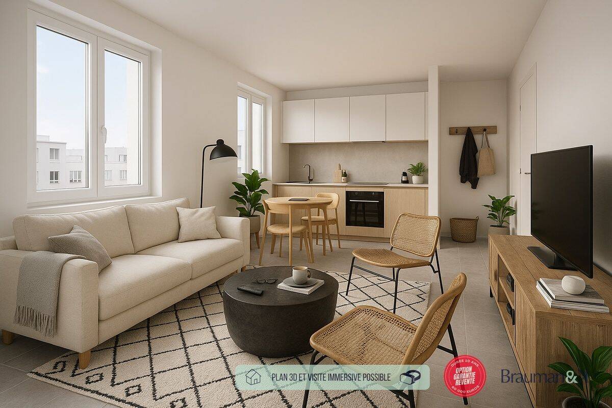 Appartement 1 pièce 21 m² · à Villeurbanne · 21 m² · 99 760 €