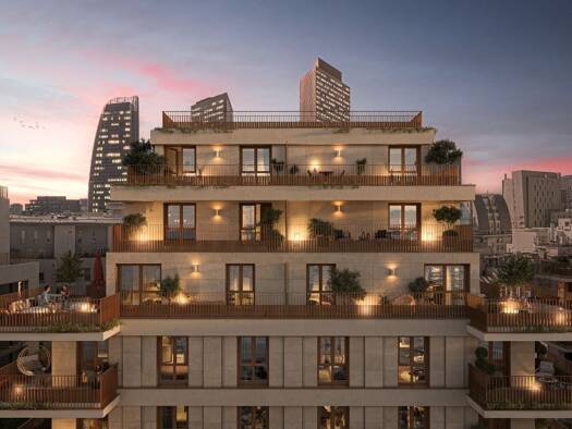 Appartement à vendre - neuf 405 000 € 2 pièces 1 chambre 46,7 m² 1er étage Faubourg de l'Arche Courbevoie 92400