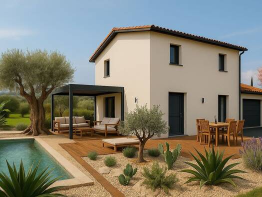 Terrain avec maison neuve à vendre 191 100 € 4 pièces 3 chambres 80 m² 548 m² de terrain Panissières 42360