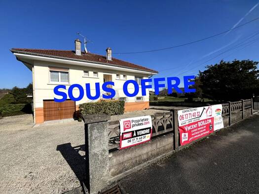 Maison à vendre 123 500 € 4 pièces 3 chambres 75 m² 750 m² de terrain Courcelles Mandeure 25350