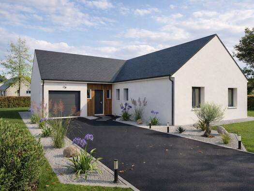 Terrain avec maison neuve à vendre 229 470 € 5 pièces 4 chambres 120 m² 465 m² de terrain Sainte-Maure-de-Touraine 37800