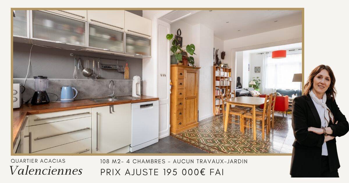 Maison 5 pièces 110 m² · à Valenciennes · 110 m² · 195 000 €