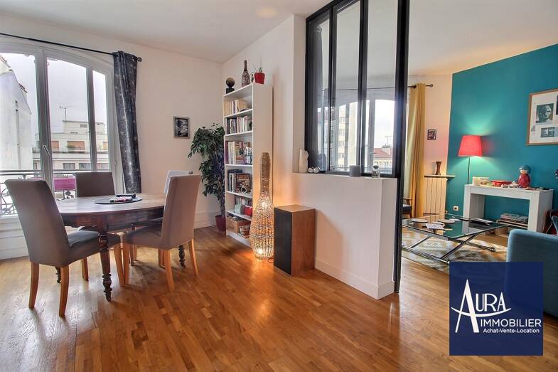 Appartement à vendre 415 000 € 3 pièces 2 chambres 54,2 m² Sous le toit, Étage 4/4 L'Eglise Les Lilas 93260