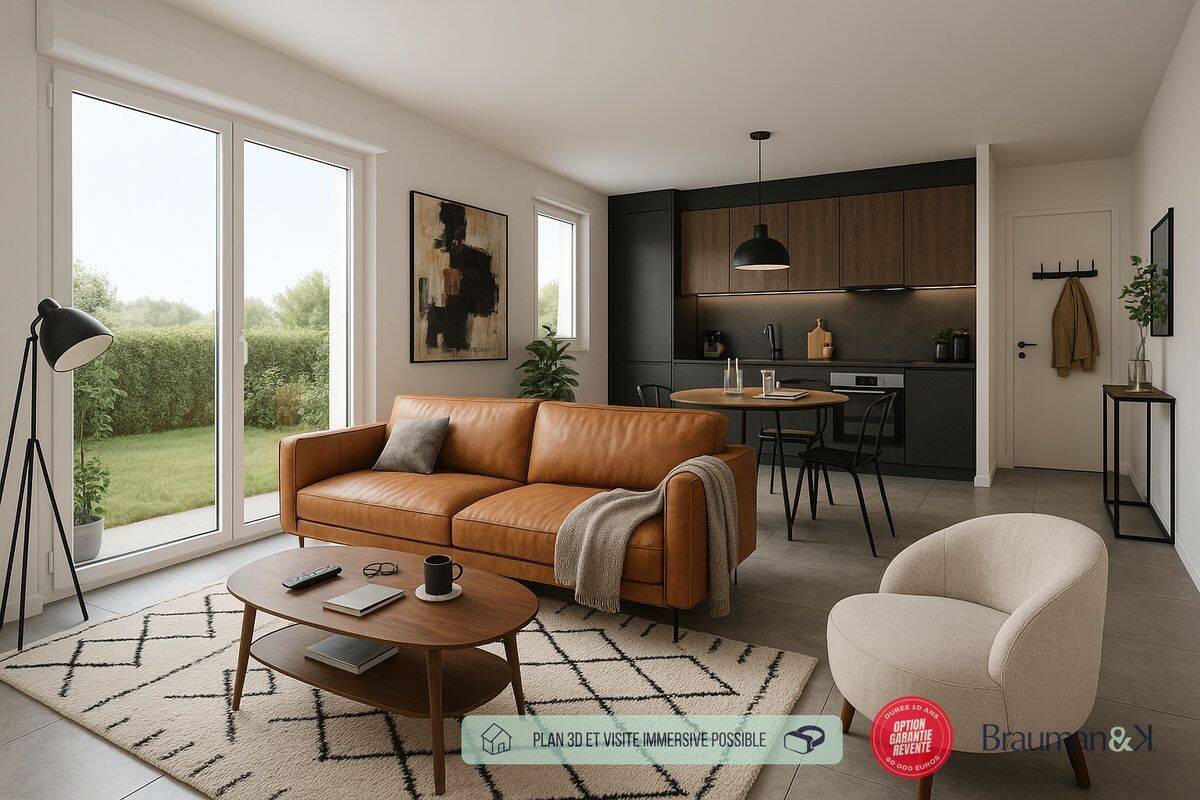 Appartement 3 pièces 64 m² · à Mettray · 64 m² · 244 000 €