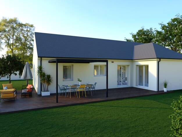 Terrain avec maison neuve à vendre 270 668 € 4 pièces 3 chambres 98 m² 682 m² de terrain Est Montchanin 71210