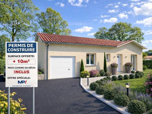 Terrain avec maison neuve à vendre 339 000 € 4 pièces 3 chambres 80 m² 400 m² de terrain Grézieu-la-Varenne 69290