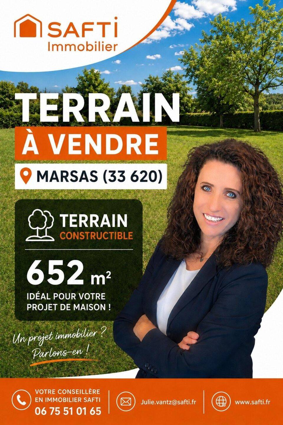 Terrain de 652 m² à Marsas - photo 2