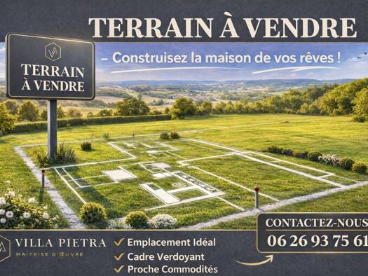 Terrain avec maison neuve à vendre 330 000 € 4 pièces 3 chambres 110 m² 400 m² de terrain Parcieux 01600