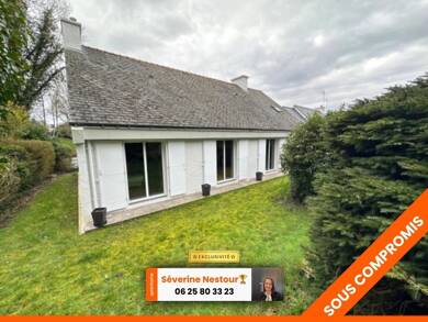 Maison de plain-pied à vendre 172 500 € 5 pièces 3 chambres 85 m² 662 m² de terrain Inguiniel 56240
