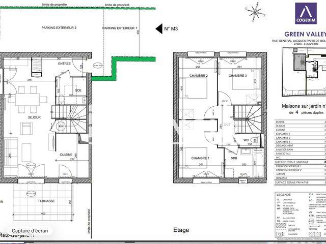 Maison 4 pièces 81 m² · à Louviers · 80,8 m² · 1 088 €