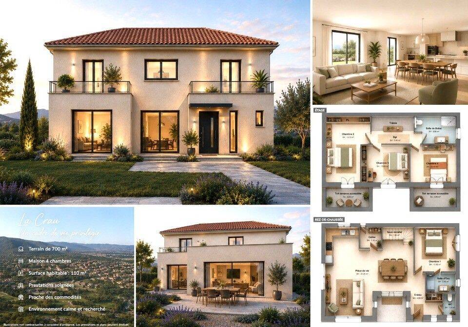 Maison 5 pièces 110 m² · à La Crau · 110 m² · 628 000 €