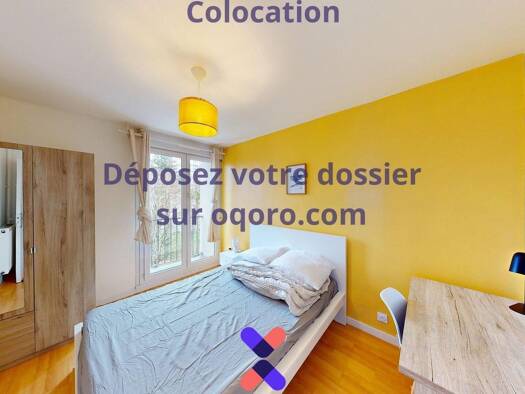 Appartement à louer 410 € 5 pièces 4 chambres 96,9 m² 4ème étage Bellevue Brest 29200