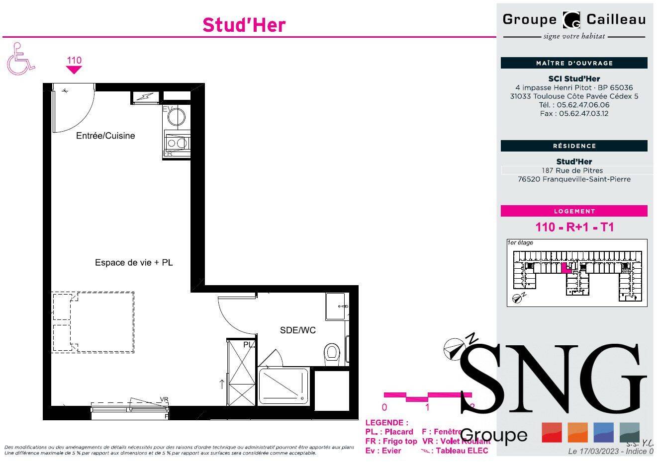 Appartement 1 pièce 31 m² · à Franqueville-Saint-Pierre · 30,9 m² · 650 €/mois