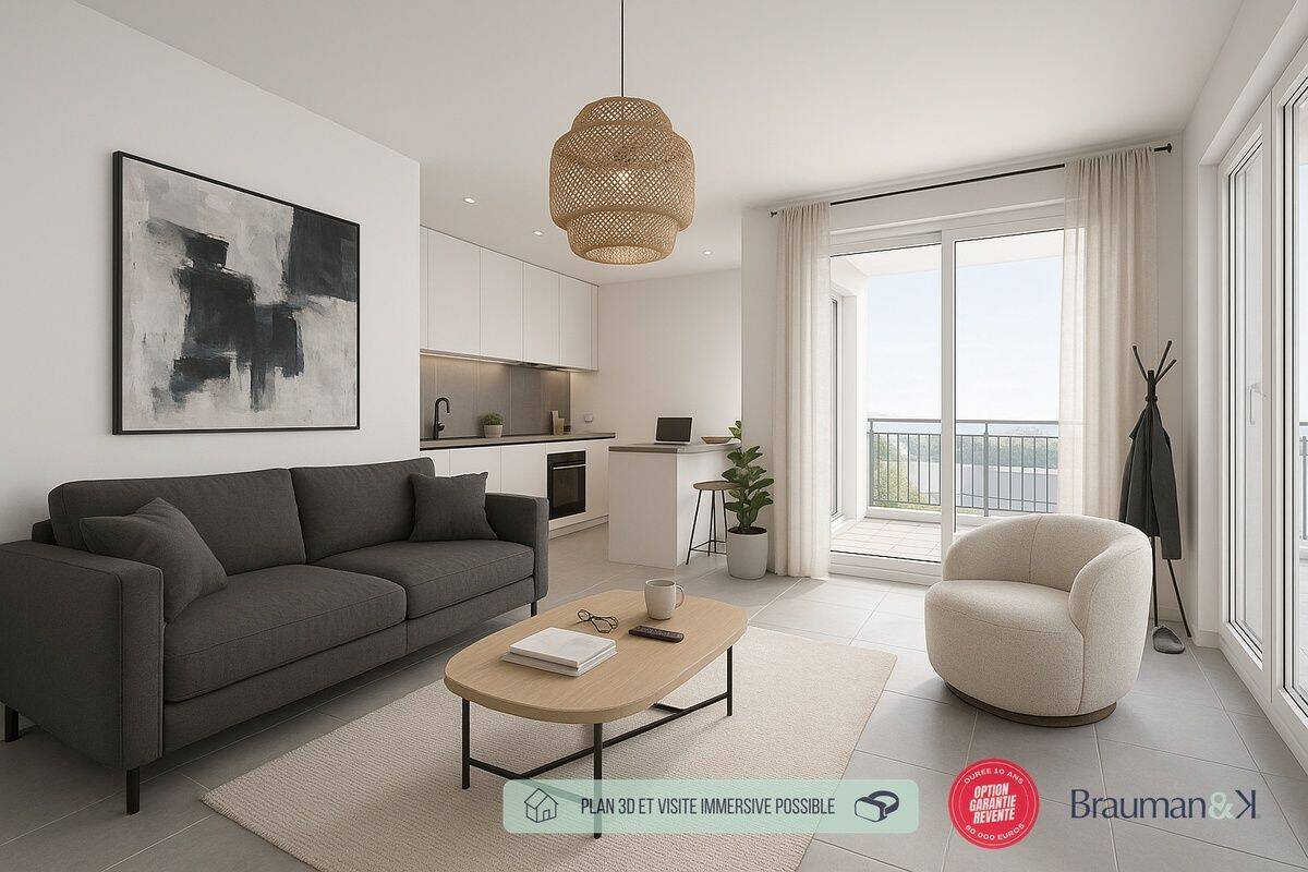 Appartement 3 pièces 63 m² · à Rennes · 63 m² · 319 001 €