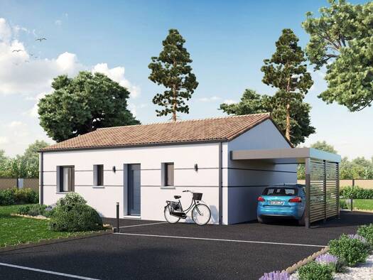 Terrain avec maison neuve à vendre 216 695 € 3 pièces 2 chambres 66 m² 300 m² de terrain Brem-sur-Mer 85470