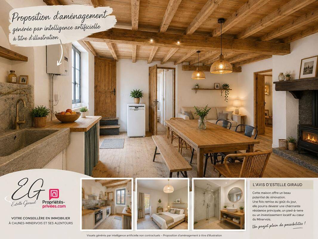 Maison 3 pièces 85 m² · à Caunes-Minervois · 85 m² · 33 990 €