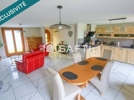 Maison de plain-pied à vendre 259 000 € 5 pièces 3 chambres 98 m² 870 m² de terrain Andres 62340