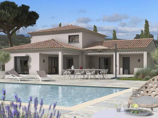 Terrain avec maison neuve à vendre 1 149 000 € 6 pièces 4 chambres 140 m² 2 107 m² de terrain Village-Cagueloup-Gueissard Saint-Cyr-sur-Mer 83270