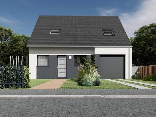 Terrain avec maison neuve à vendre 275 723 € 5 pièces 4 chambres 89 m² 375 m² de terrain La Trinite Plouzané 29280