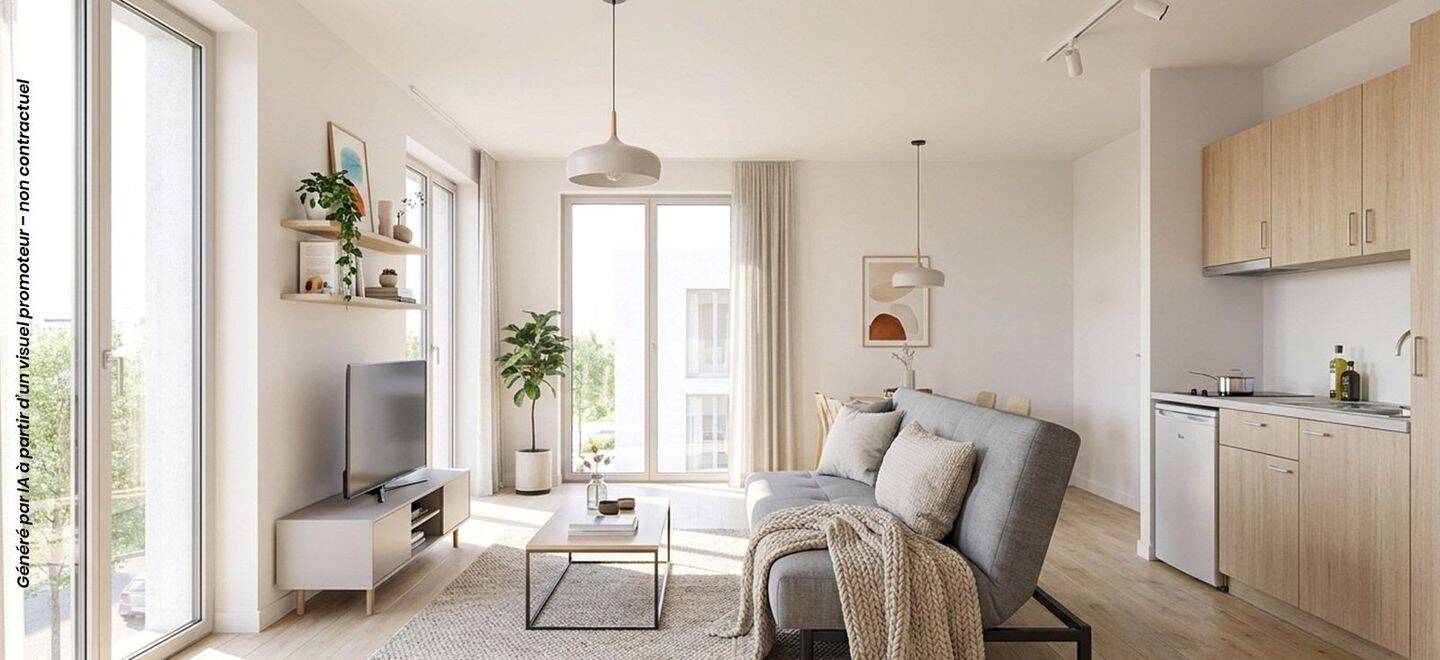Appartement 1 pièce 20 m² · à Caen · 20,1 m² · 105 900 €