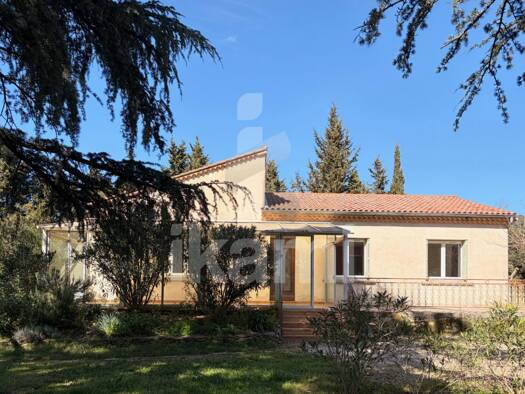 Maison de plain-pied à vendre 349 900 € 4 pièces 3 chambres 113 m² 6 000 m² de terrain Gironde-Cabrieres-Boisfeuillet-Lampourde Orange 84100