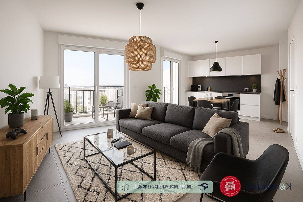 Appartement 3 pièces 59 m² · à Tours · 59 m² · 238 000 €