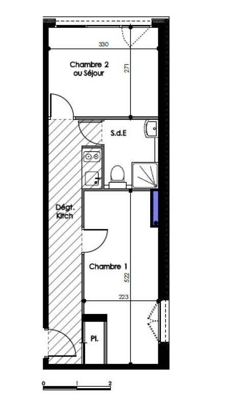 Appartement 1 pièce 27 m² · à Montpellier · 26,8 m² · 603 €