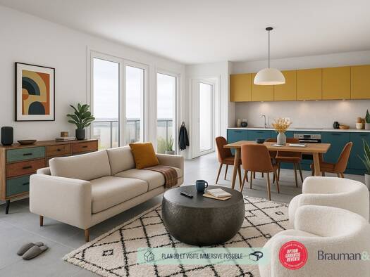 Appartement à vendre - neuf 436 000 € 4 pièces 3 chambres 77 m² 5ème étage La Prevote Thiais 94320