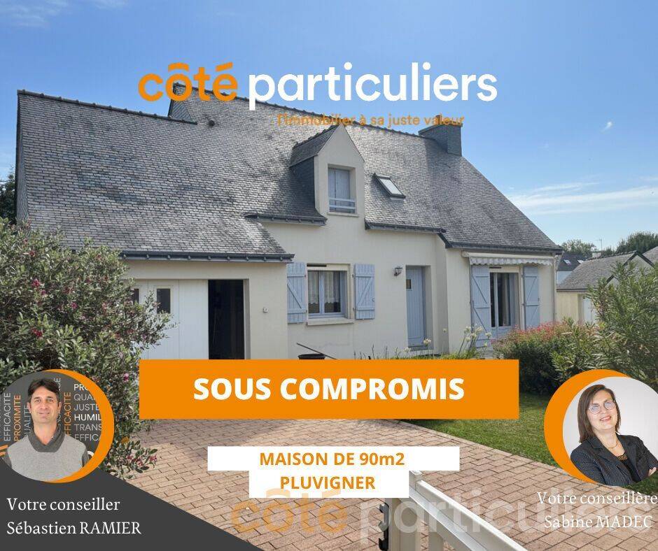 Maison 5 pièces 89 m² · à Pluvigner · 89 m² · 262 250 €
