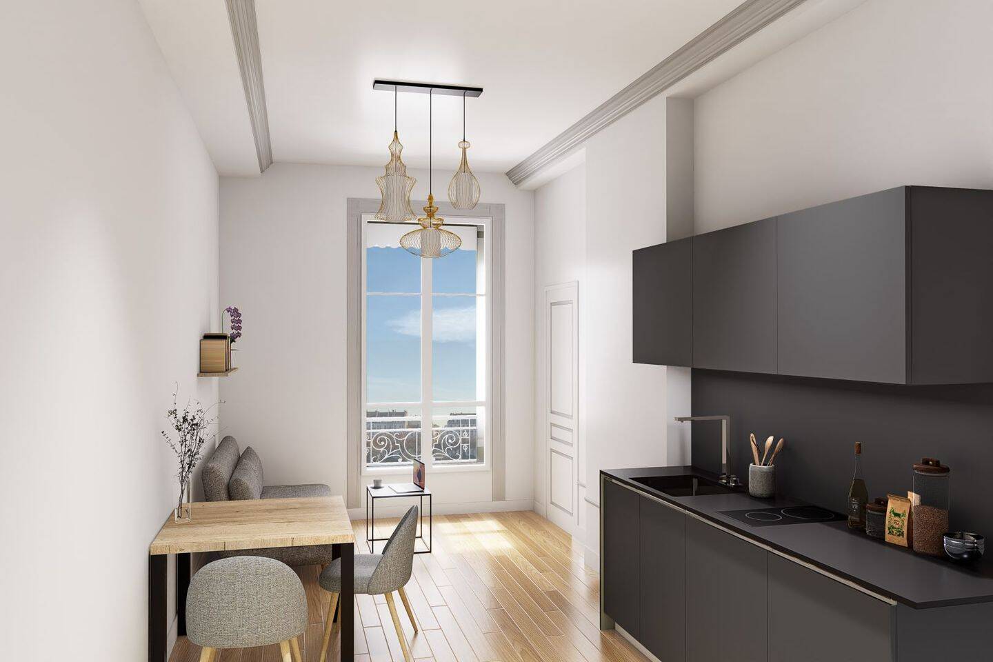 Appartement 1 pièce 18 m² · à Lyon 2ème Arrondissement · 18,4 m² · 735 €