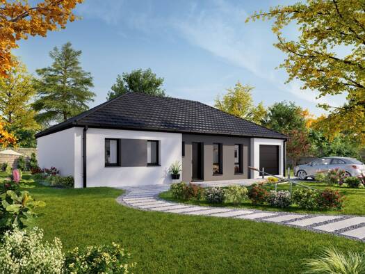 Terrain avec maison neuve à vendre 253 500 € 4 pièces 3 chambres 90,5 m² 570 m² de terrain Tilloy-lès-Mofflaines 62217