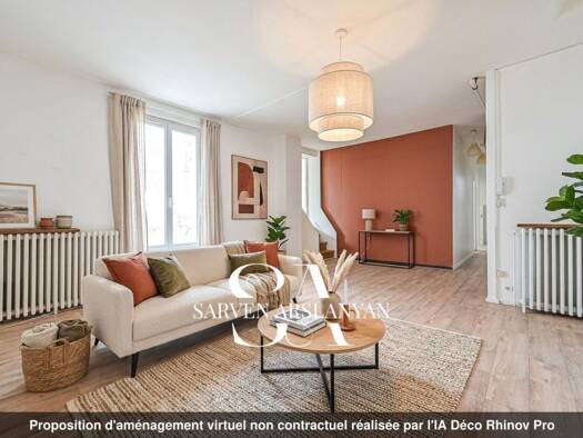 Duplex à vendre 378 000 € 4 pièces 3 chambres 105 m² RDC/1 Juillet Zola Alfortville 94140