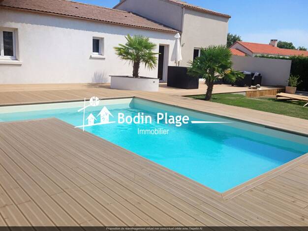 Maison de plain-pied à vendre 449 000 € 6 pièces 4 chambres 150 m² 997 m² de terrain Les Villages Saint-Brevin-les-Pins 44250