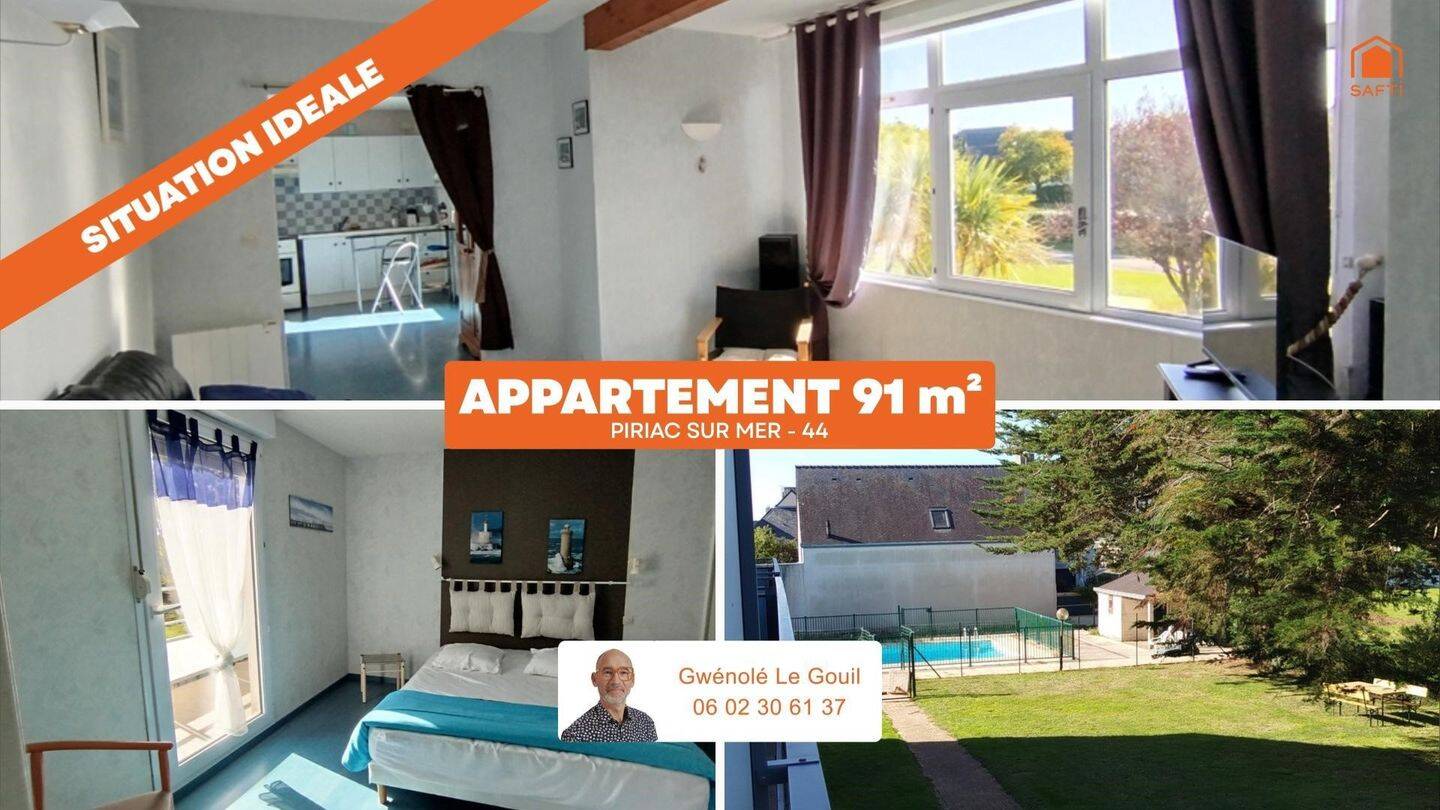 Appartement 4 pièces 91 m² · à Piriac-sur-Mer · 91 m² · 335 000 €