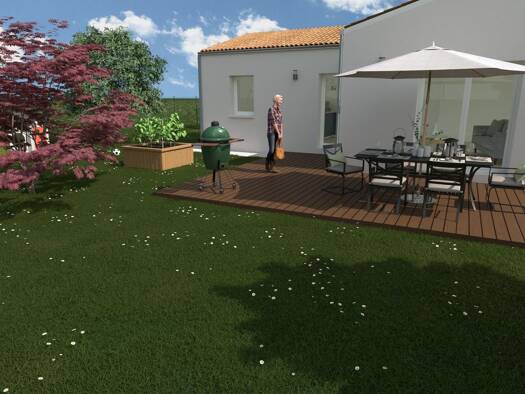 Terrain avec maison neuve à vendre 194 000 € 3 pièces 2 chambres 70 m² 408 m² de terrain Chaillevette 17890