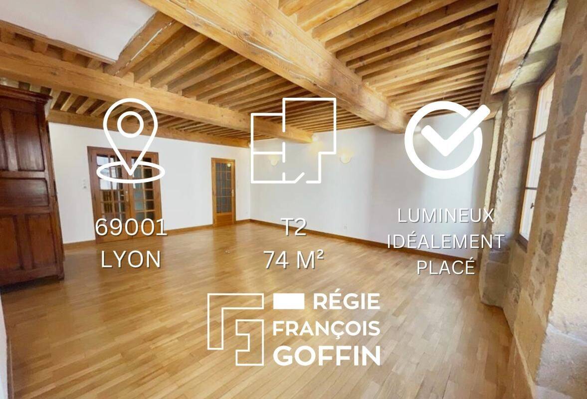 Appartement 2 pièces 74 m² · à Lyon 1er Arrondissement · 74 m² · 947 €/mois