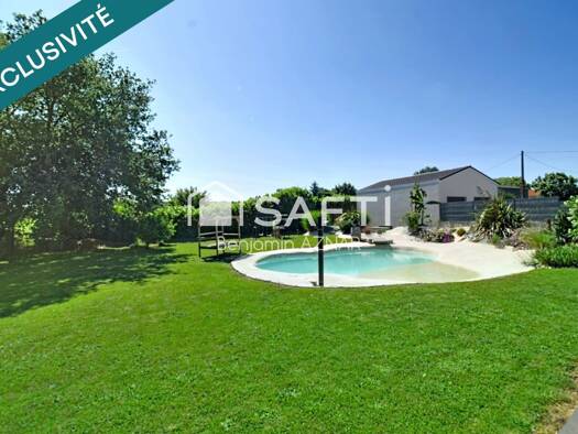 Maison de plain-pied à vendre 299 900 € 4 pièces 3 chambres 101 m² 1 664 m² de terrain L'Isle-Jourdain 32600