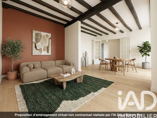 Appartement à vendre 85 000 € 3 pièces 2 chambres 69 m² Étage 4/15 Bords de Loire-Grand mail Saint-Pierre-des-Corps 37700