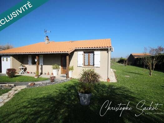 Maison de plain-pied à vendre 167 000 € 6 pièces 4 chambres 93 m² 2 000 m² de terrain Marigny 79360