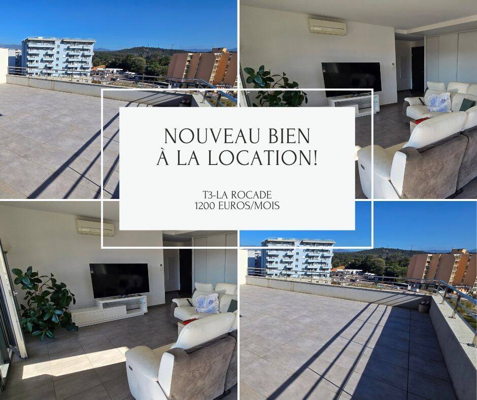 Appartement 3 pièces 72 m² · à Ajaccio · 72 m² · 1 200 €/mois